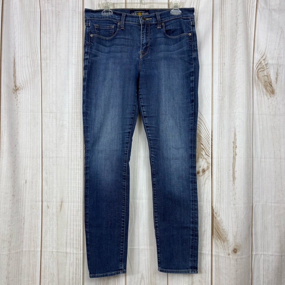 Lucky Brand Jeans Sofia Skinny Classic Design Pocket Denim Blue Jeans Size 12/31